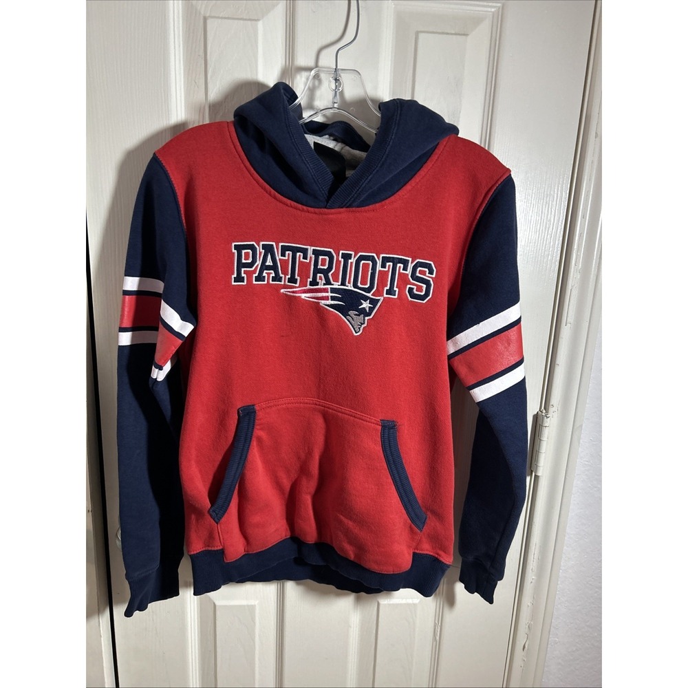 New England Patriots Youth Hoodie Officially Lic. NFL Team Apparel Size  M 10/12